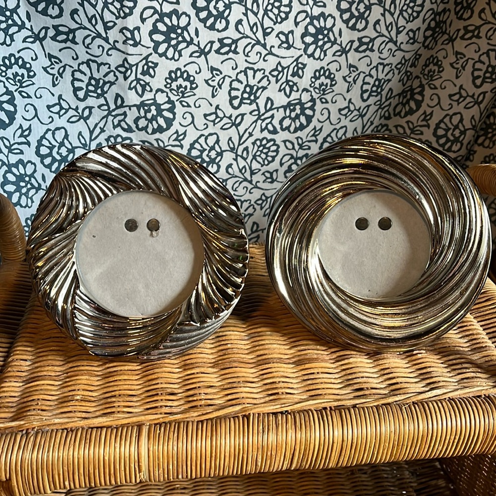 Silver tone photo frames